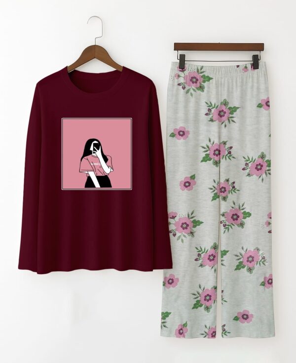 Women Printed Night Suits - Image 2