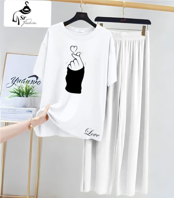 Best nightwear For Girls Love Sign Printed Night Suit 😍🔥 - Image 3