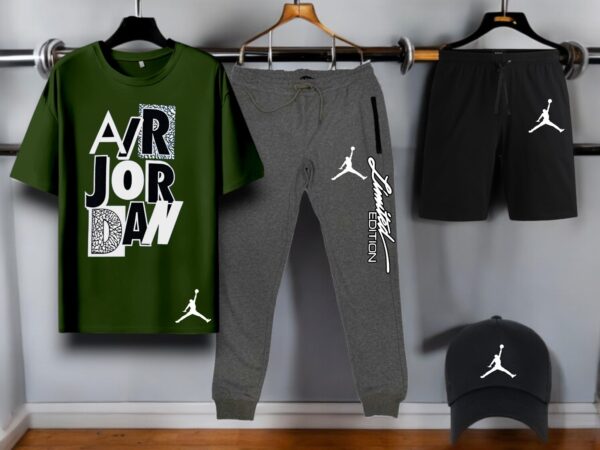 Jordan Printed 4 Pcs Tracksuit - Image 10