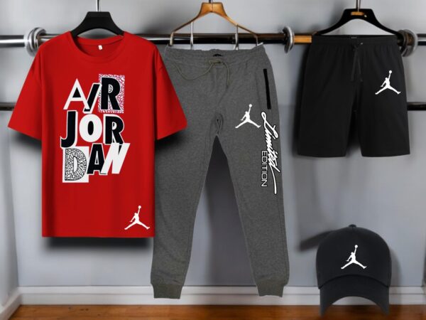 Jordan Printed 4 Pcs Tracksuit - Image 4